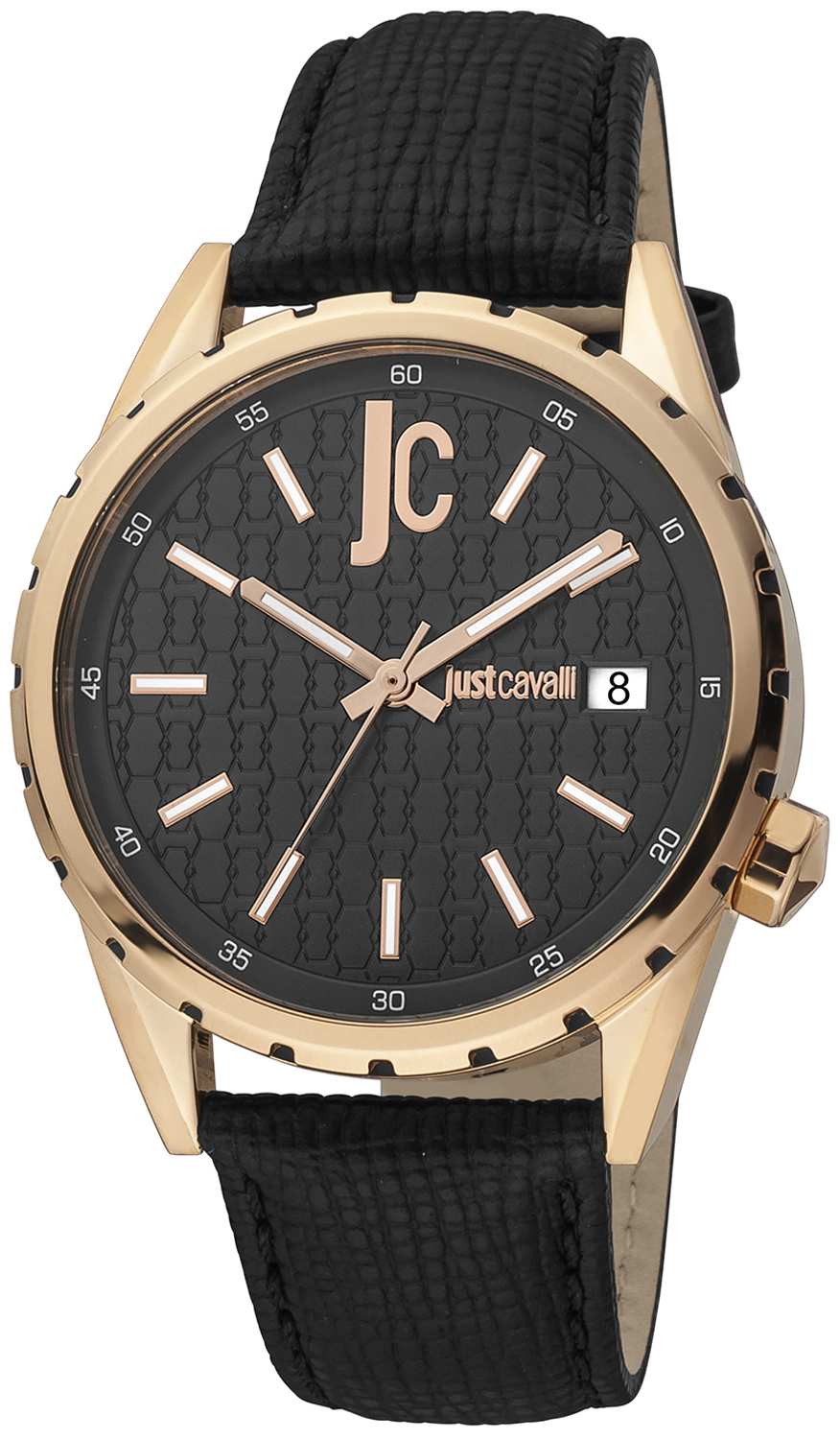 Just Cavalli Herrklocka JC1G217L0035 Classic Svart/Läder Ø42 mm - Just Cavalli