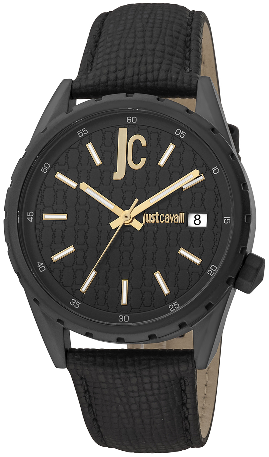 Just Cavalli Herrklocka JC1G217L0045 Classic Svart/Läder Ø42 mm - Just Cavalli
