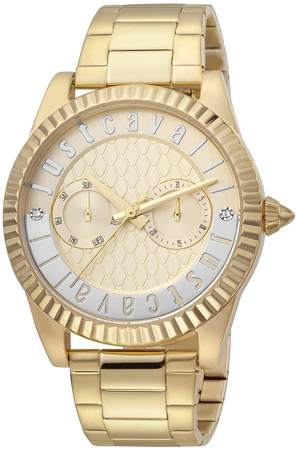 Just Cavalli Damklocka JC1L134M0075 Guld/Gulguldtonat stål Ø42 mm - Just Cavalli