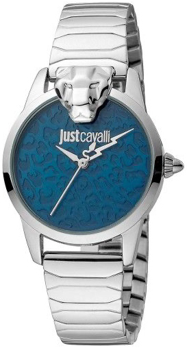 Just Cavalli Damklocka JC1L220M0225 Glam Chic Blå/Stål Ø32 mm - Just Cavalli