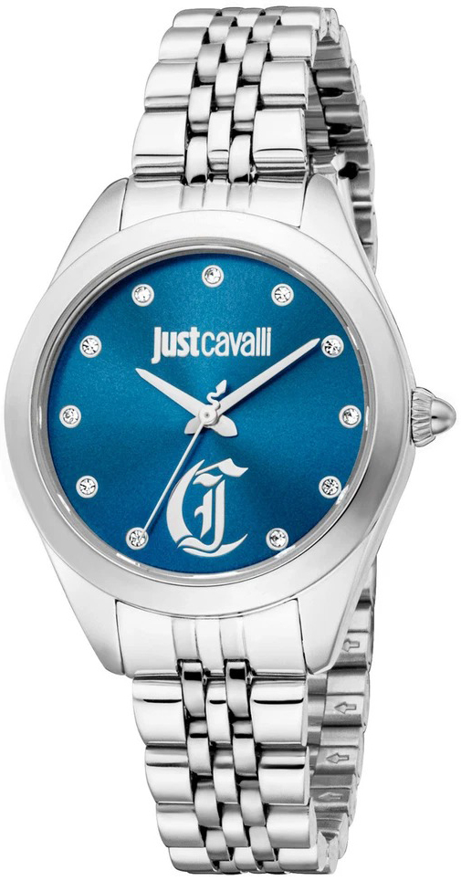 Just Cavalli Damklocka JC1L309M0045 Glam Chic Blå/Stål Ø32 mm - Just Cavalli
