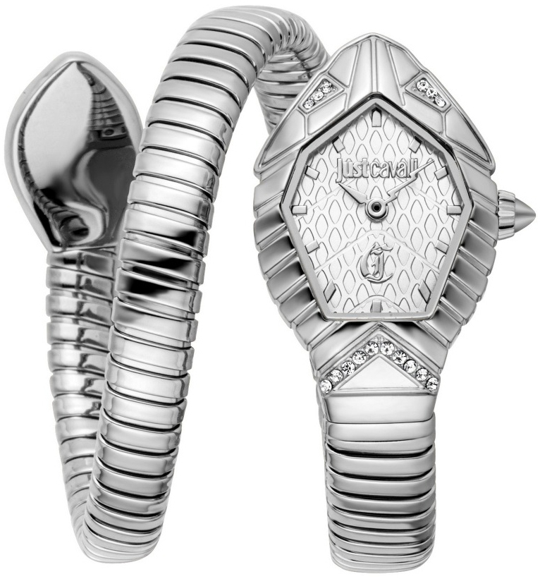 Just Cavalli Damklocka JC1L356M0015 Speranza Silverf&auml;rgad/St&aring;l