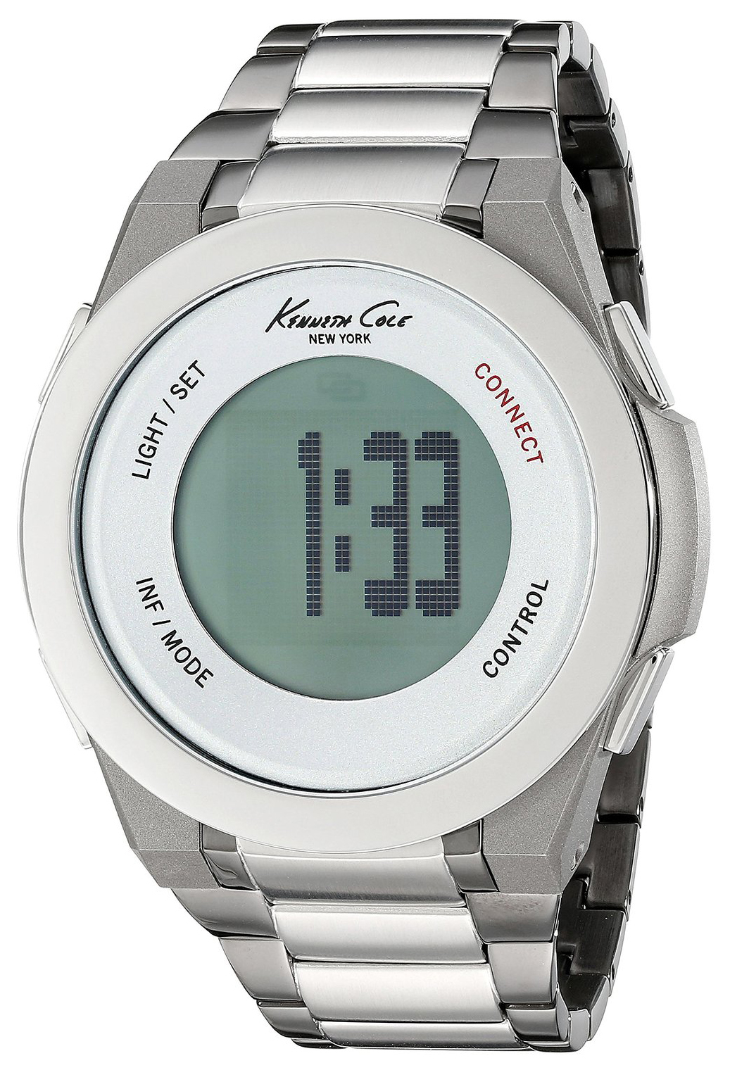 Kenneth Cole Herrklocka 10023868 Technology LCD/Stål Ø50 mm - Kenneth Cole