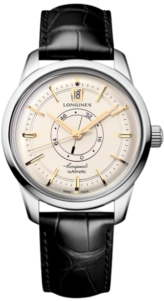 Longines Herrklocka L1.648.4.78.2 Heritage Classic Antikvit/Läder - Longines