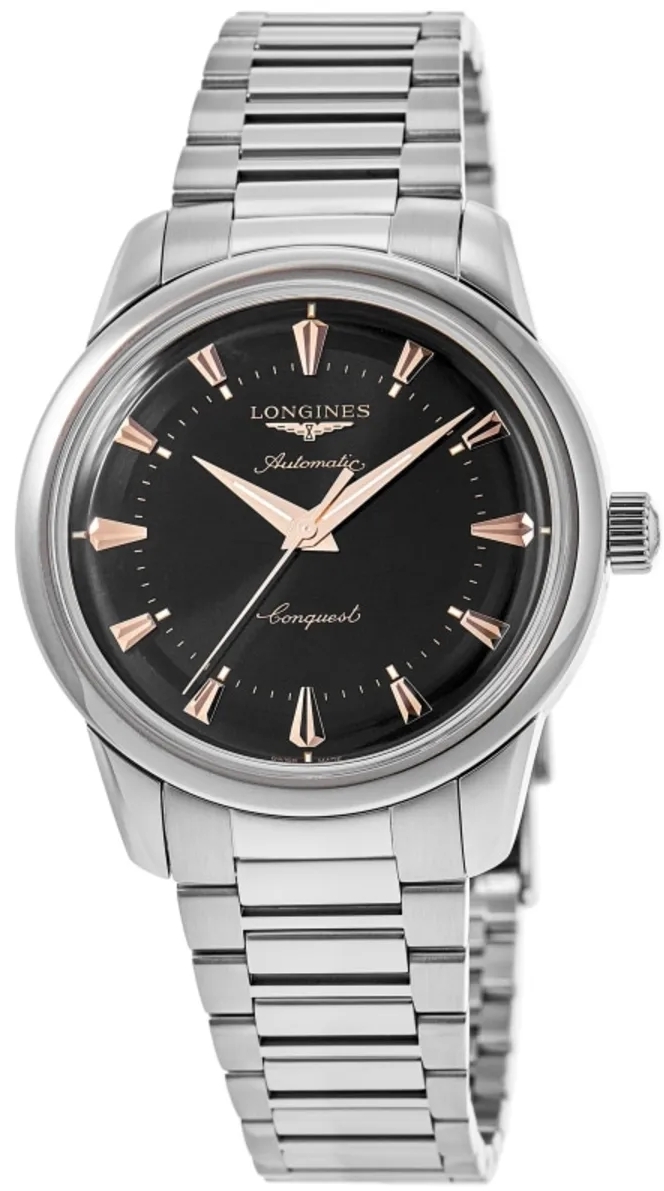 Longines Herrklocka L1.649.4.52.6 Conquest Heritage Svart/Stål Ø38 - Longines
