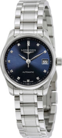 Longines Damklocka L2.128.4.97.6 Master Blå/Stål Ø25.5 mm - Longines