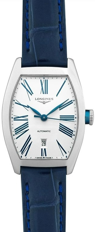 Longines Damklocka L2.142.4.70.2 Evidenza Silverfärgad/Läder - Longines