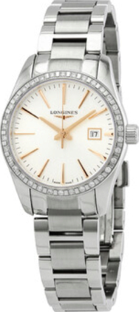 Longines Damklocka L2.286.0.72.6 Conquest Classic Silverfärgad/Stål - Longines