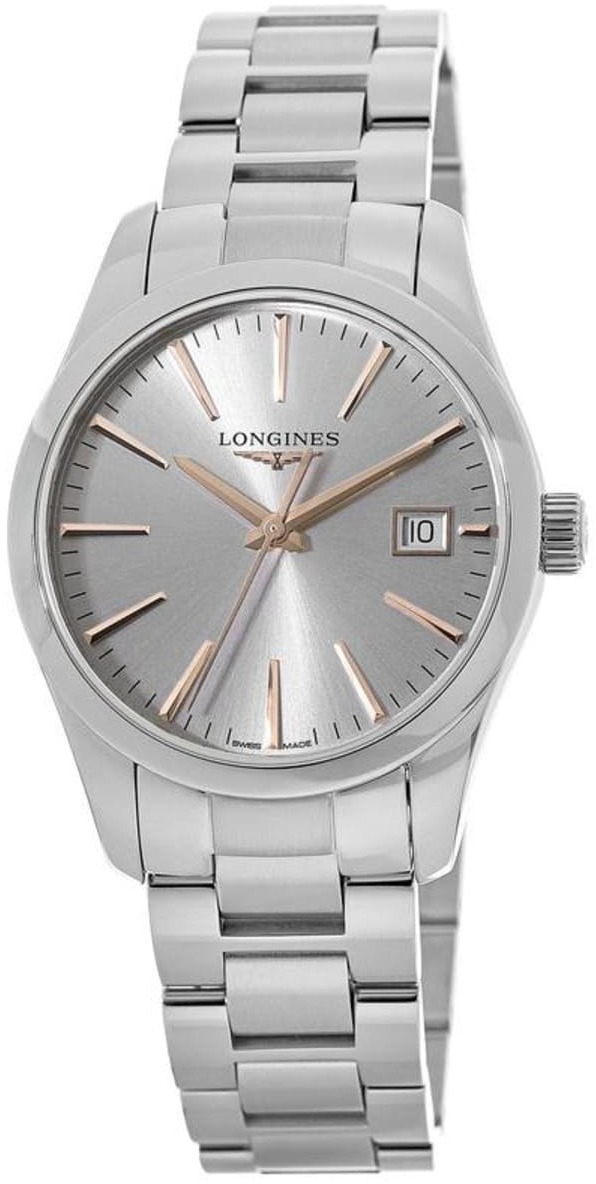 Longines Damklocka L2.386.4.72.6 Conquest Ladies Silverfärgad/Stål - Longines