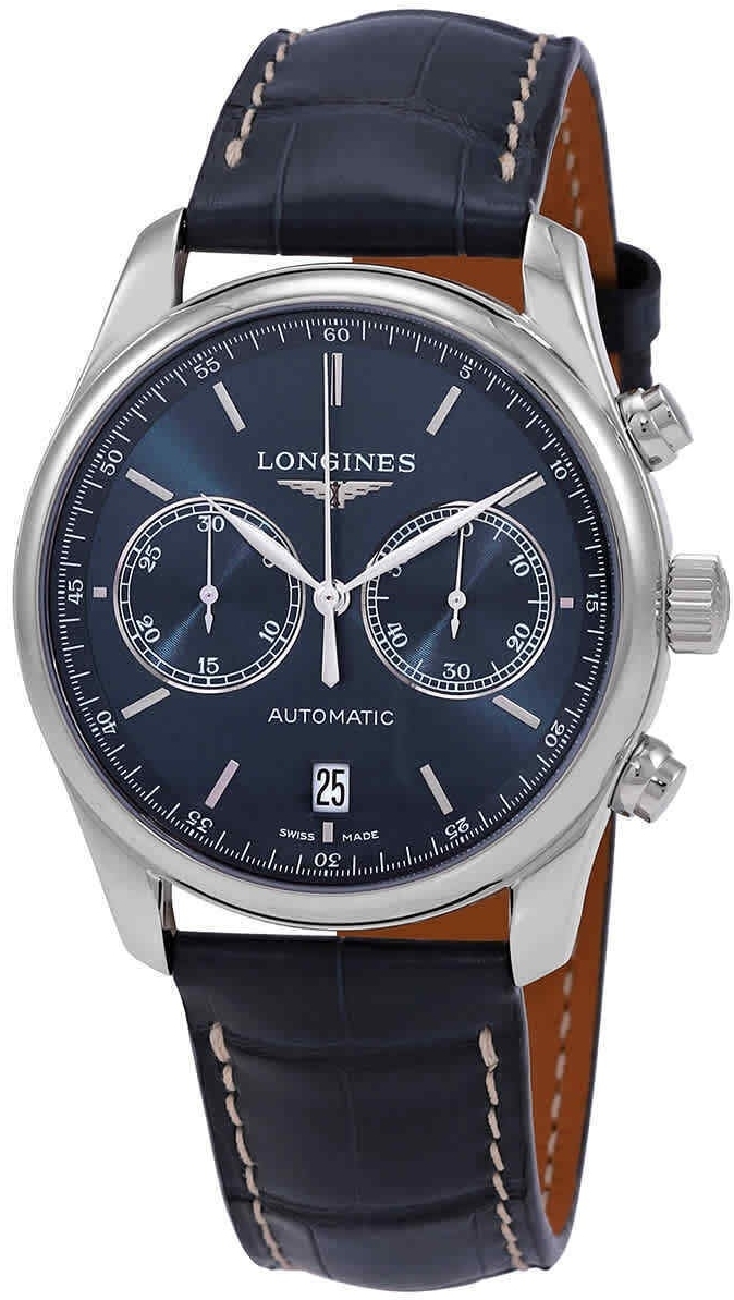 Longines Herrklocka L2.629.4.92.0 Master Blå/Läder Ø40 mm - Longines