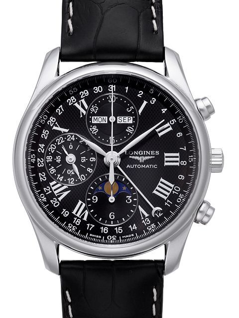 Longines Herrklocka L2.673.4.51.7 Master Svart/Läder Ø40 mm