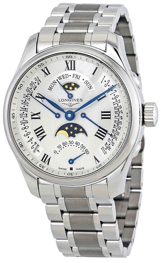 Longines Herrklocka L2.739.4.71.6 Master Vit/Stål Ø44 mm - Longines