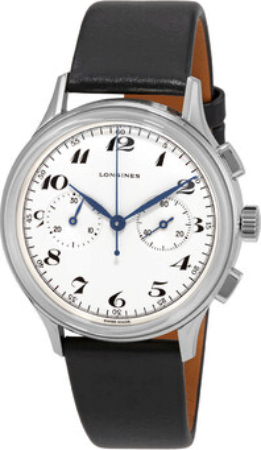 Longines Herrklocka L2.827.4.73.0 Heritage Silverfärgad/Läder Ø40 - Longines