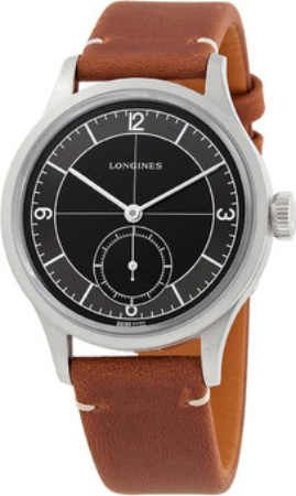 Longines Herrklocka L2.828.4.53.2 Heritage Classic Svart/Läder - Longines