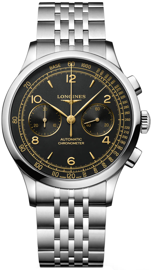 Longines Herrklocka L2.921.4.56.6 Record Svart/Stål Ø40 mm - Longines