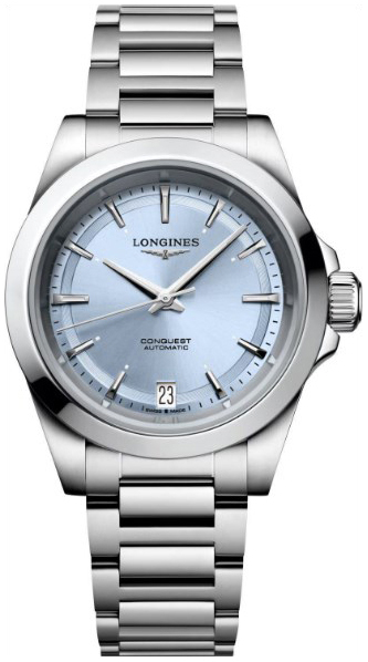 Longines Damklocka L3.430.4.92.6 Conquest Blå/Stål Ø34 mm - Longines