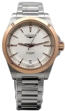 Longines Damklocka L3.430.5.72.6 Conquest Silverfärgad/Stål Ø34 mm - Longines