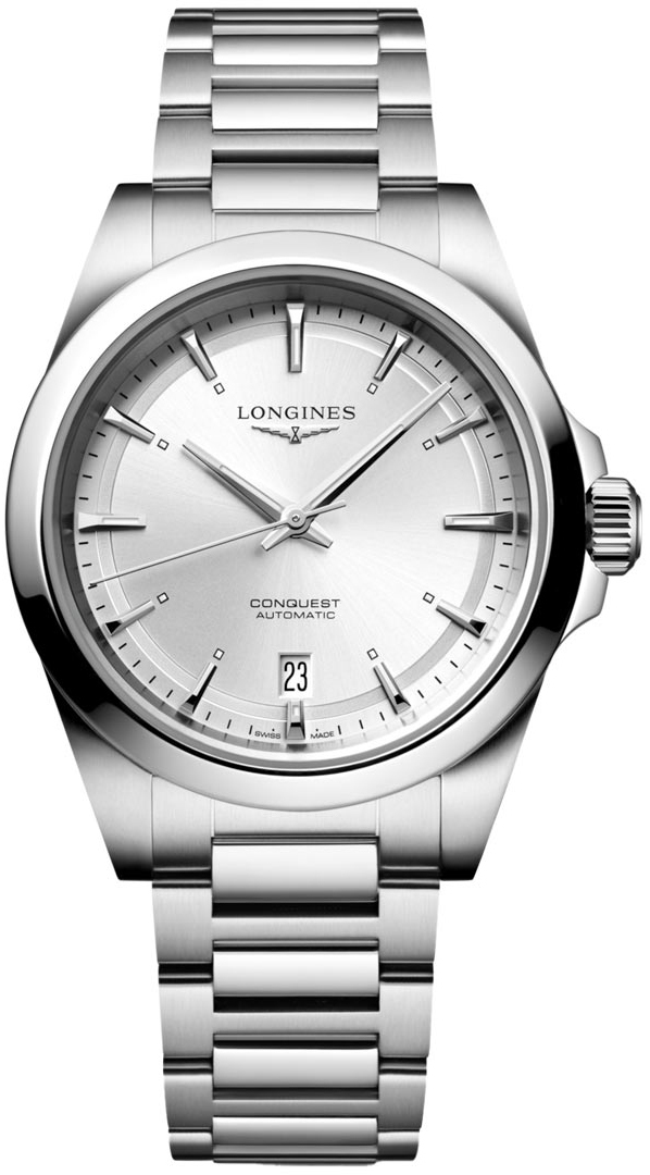 Longines Damklocka L3.720.4.72.6 Conquest Silverfärgad/Stål Ø38 mm - Longines