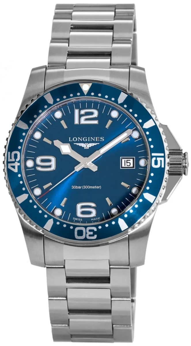 Longines Herrklocka L3.740.4.96.6 HydroConquest Blå/Stål Ø41 mm