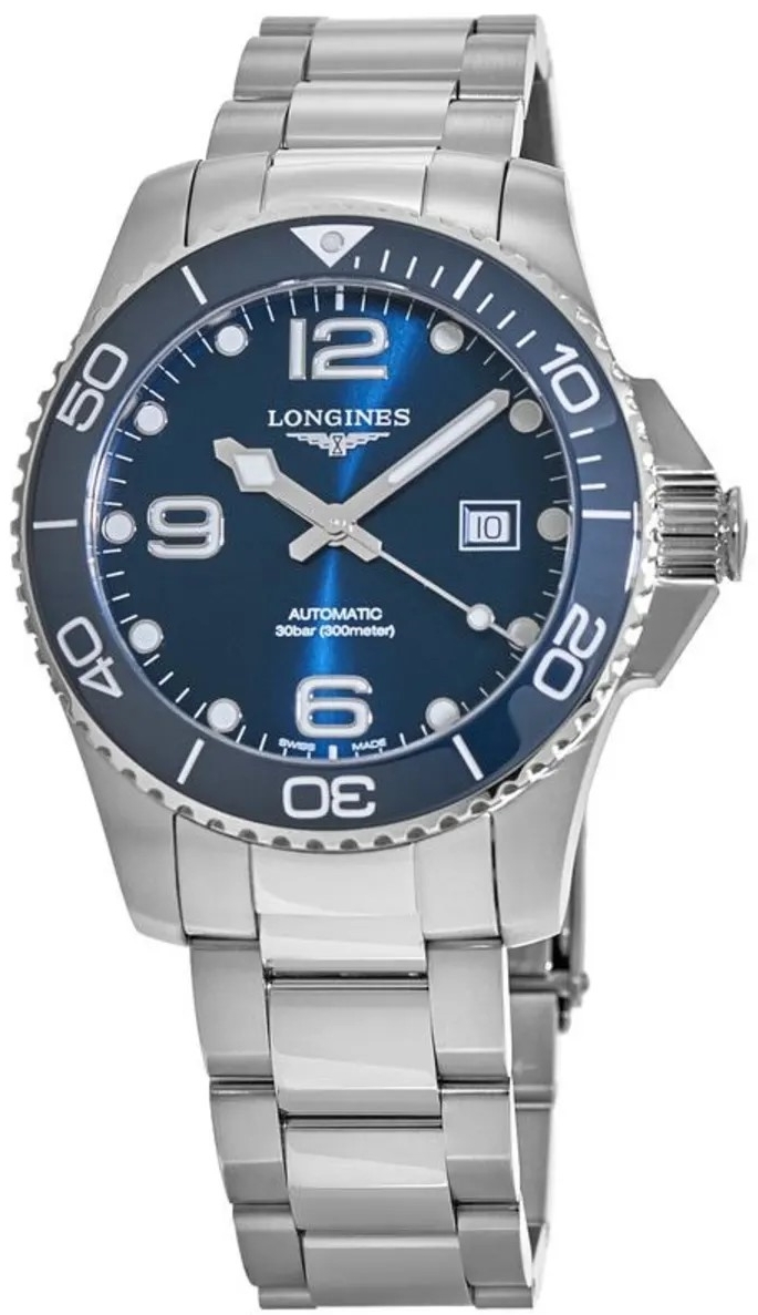 Longines Herrklocka L3.782.4.96.6 Hydroconquest Blå/Stål Ø43 mm - Longines