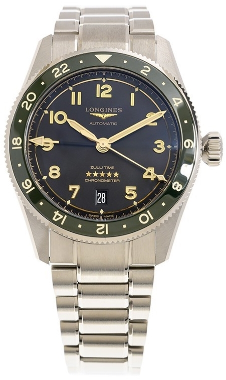 Longines Herrklocka L3.802.4.63.6 Spirit Zulu Time Svart/Stål Ø39 mm - Longines