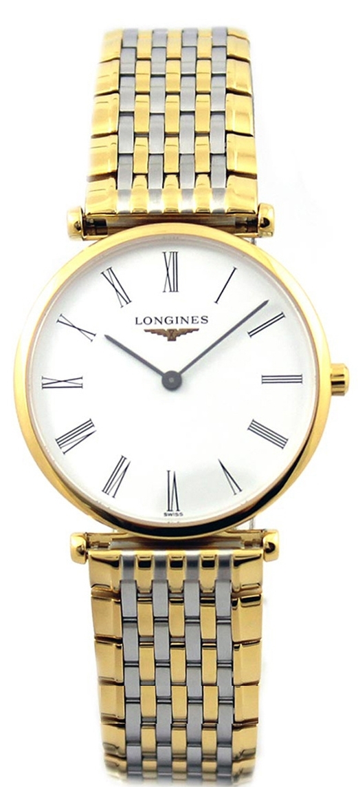 Longines Damklocka L4.512.2.11.7 Grande Classique Vit/Gulguldtonat - Longines