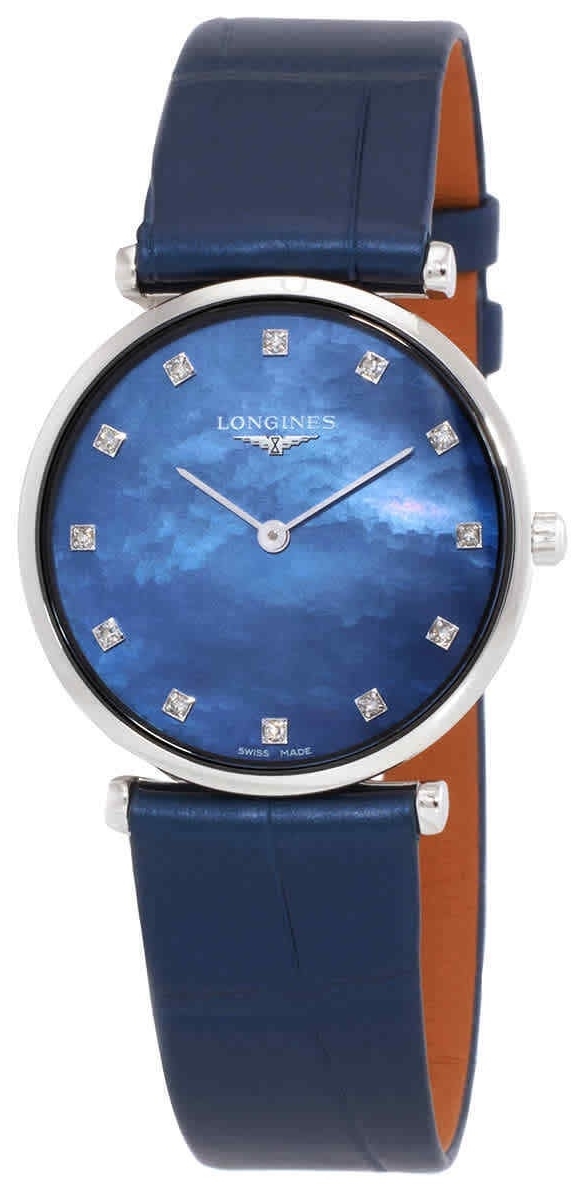 Longines Damklocka L4.512.4.81.2 La Grande Classique De Blå/Läder - Longines