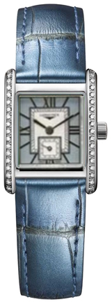 Longines Damklocka L5.200.0.95.2 Mini DolceVita Blå/Läder 29x21.5 mm - Longines