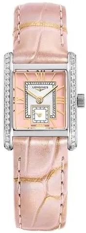 Longines Damklocka L5.200.0.99.2 Mini DolceVita Rosa/Läder 29x21.5 mm - Longines