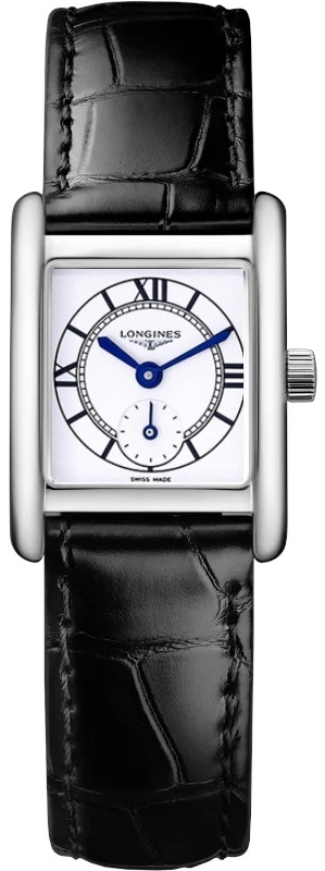 Longines Damklocka L5.200.4.75.2 Mini DolceVita Silverfärgad/Läder - Longines