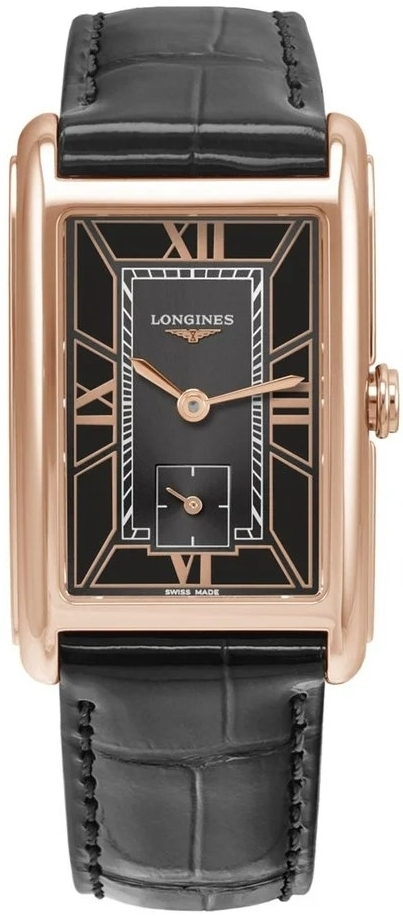 Longines Damklocka L5.512.8.75.2 Dolcevita Grå/Läder - Longines