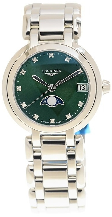 Longines Damklocka L8.115.4.67.6 PrimaLuna Silverfärgad/Stål Ø30.5 - Longines