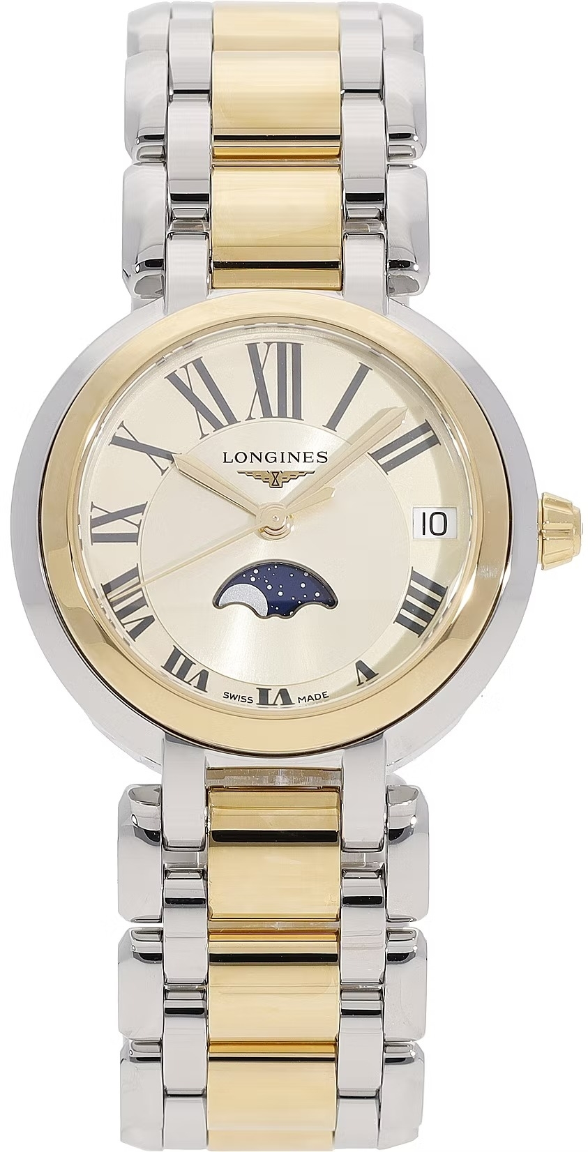 Longines Damklocka L8.115.5.31.7 Primaluna Champagnefärgad/18 karat - Longines