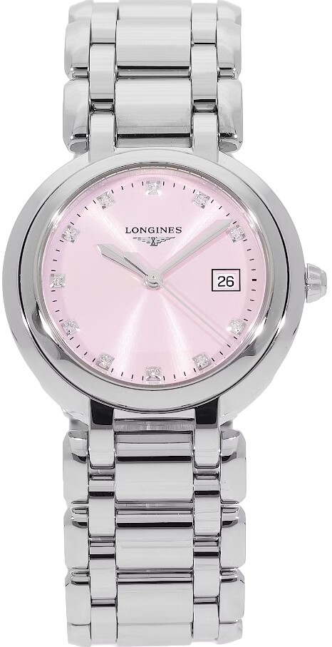 Longines Damklocka L8.122.4.99.6 PrimaLuna Rosa/Stål Ø30 mm - Longines
