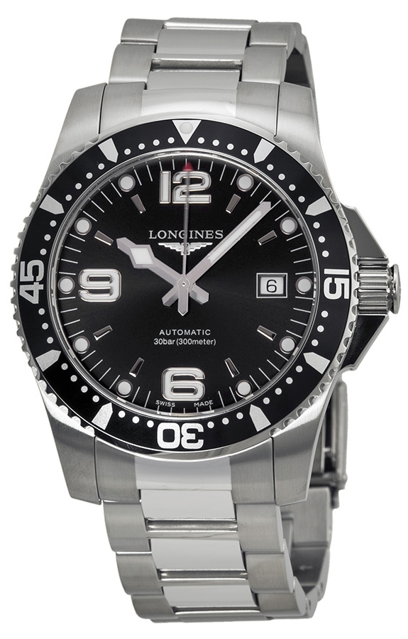 Longines Herrklocka L3.742.4.56.6 Hydroconquest Svart/Stål Ø41 mm - Longines