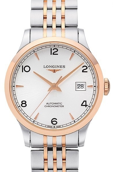 Longines Herrklocka L2.820.5.76.7 Record Silverfärgad/18 karat - Longines