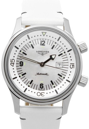 Longines Damklocka L3.374.4.80.0 Heritage Vit/Läder Ø36 mm - Longines