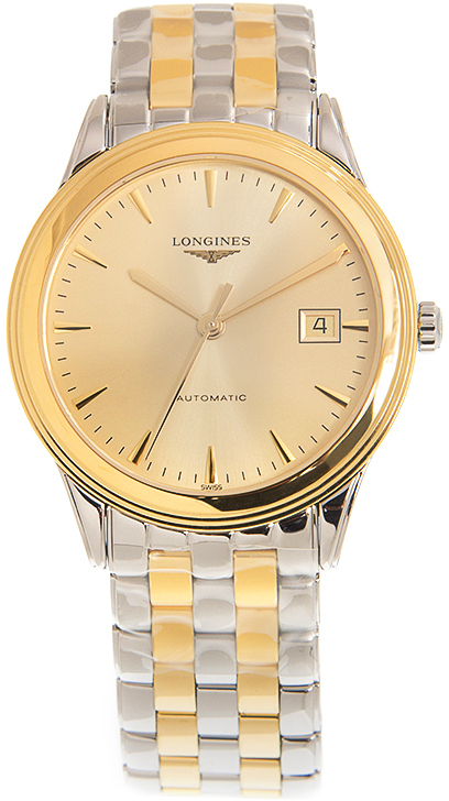 Longines Herrklocka L4.974.3.32.7 Flagship Guld/Gulguldtonat stål - Longines