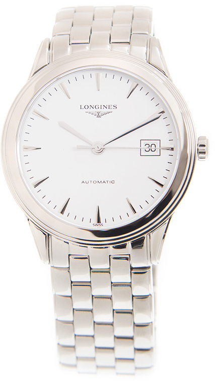 Longines Herrklocka L4.974.4.12.6 Flagship Vit/Stål Ø38.5 mm - Longines