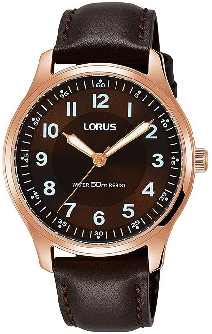 Lorus Damklocka RG216MX9 Classic Brun/Läder Ø34 mm - Lorus
