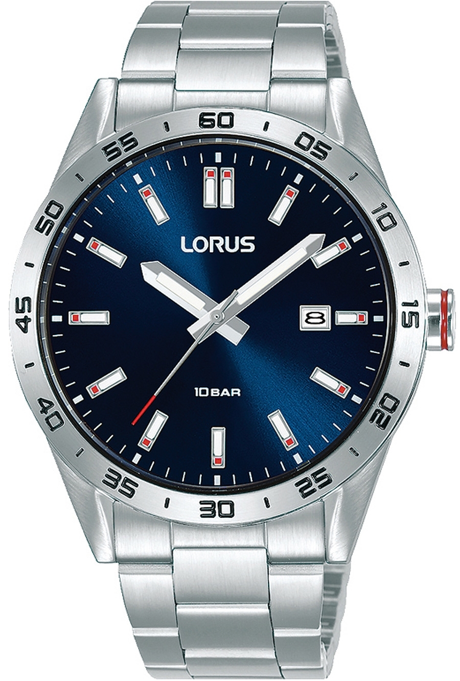 Lorus Herrklocka RH961NX9 Classic Bl&aring;/St&aring;l &Oslash;40 mm