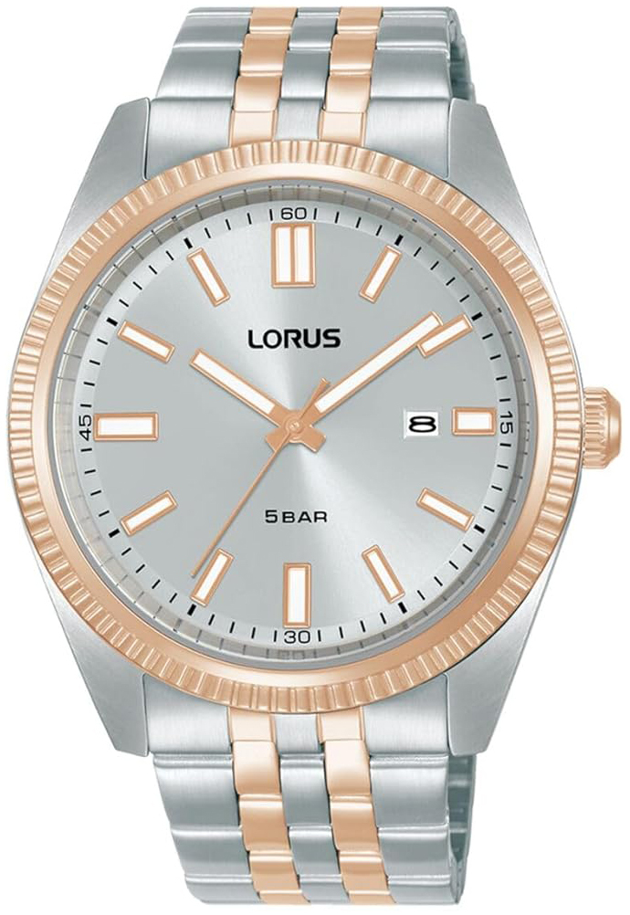 Lorus Herrklocka RH974QX9 Classic Grå/Roséguldstonat stål Ø42 mm