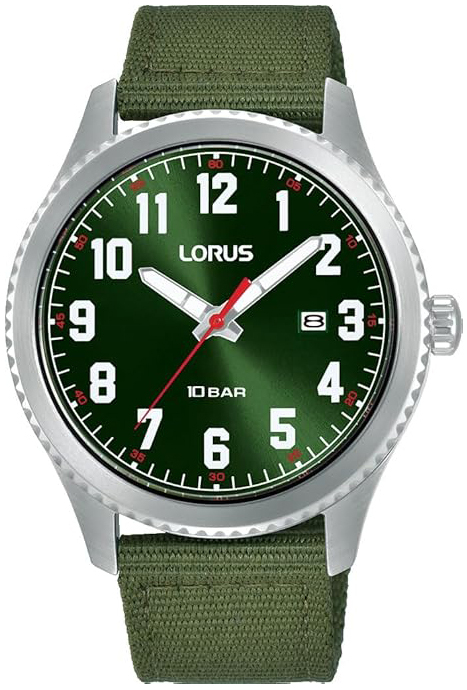 Lorus Herrklocka RH997RX9 Classic Grön/Läder Ø41 mm