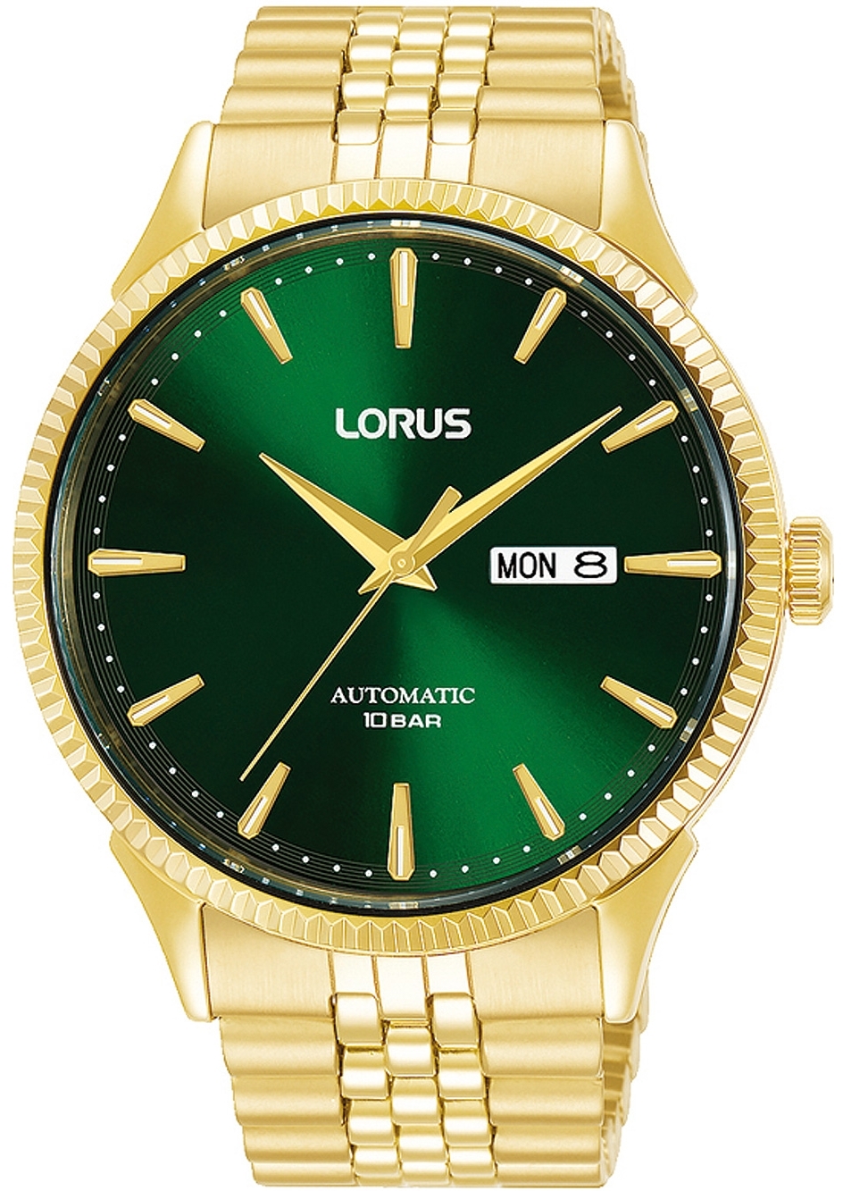 Lorus Herrklocka RL468AX9 Classic Grön/Gulguldtonat stål Ø43 mm - Lorus