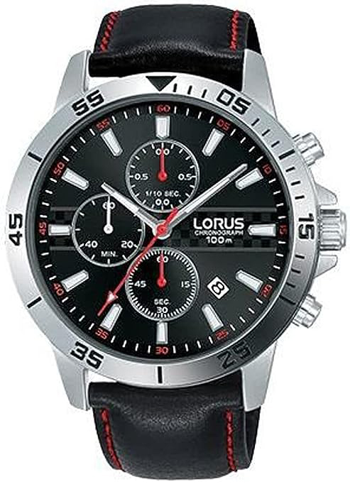 Lorus Herrklocka RM313FX9 Sports Grå/Läder Ø44 mm - Lorus