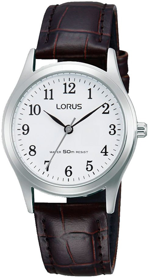 Lorus Damklocka RRX27HX9 Classic Vit/L&auml;der &Oslash;30 mm