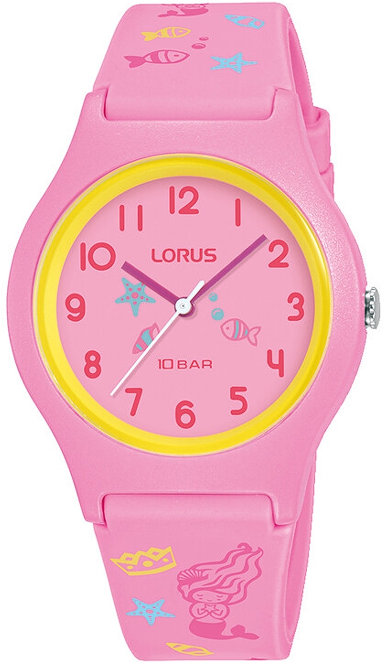 Lorus Damklocka RRX49HX9 Kids Rosa/Gummi Ø34 mm - Lorus