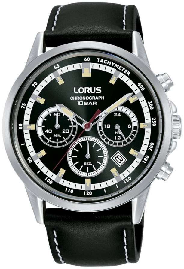 Lorus Herrklocka RT301KX9 Sport Svart/Läder Ø42 mm - Lorus