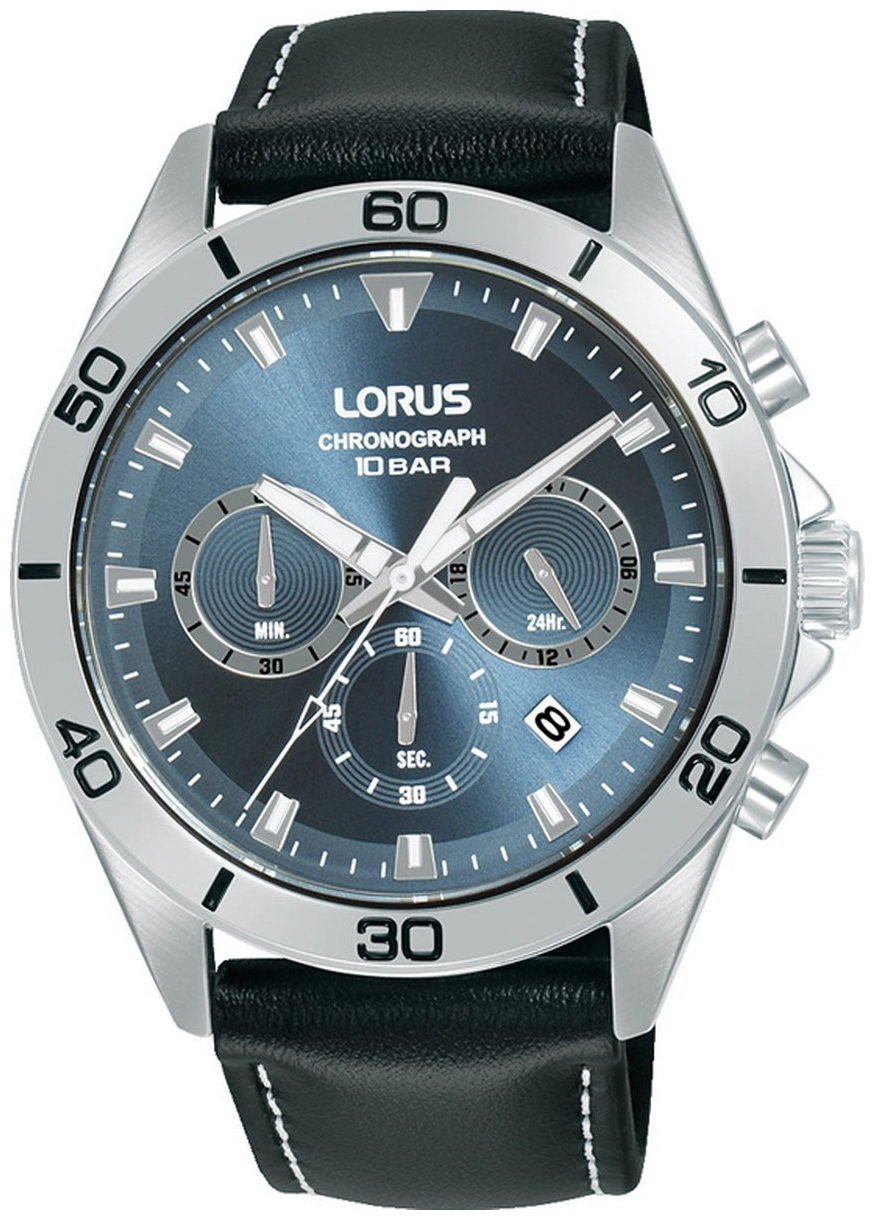 Lorus Herrklocka RT341KX9 Sports Blå/Läder Ø43 mm