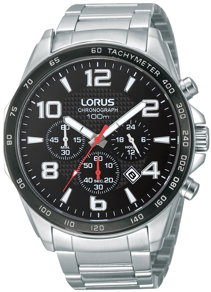 Lorus Herrklocka RT351CX9 Sports Svart/Stål Ø45 mm - Lorus